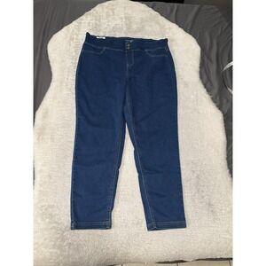 New Terra Sky Pull On Skinny Mid Rise Jeggings Plus Size 1X Pants Stretch